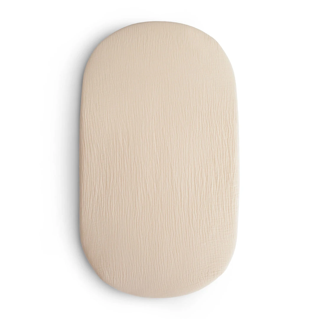 Mushie Extra Soft Muslin Bassinet Sheet 6 Mushie Extra Soft Muslin Bassinet Sheet - Image 6