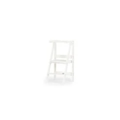 Dadada Folding Toddler Tower -Megababies USA FoldingToddlerTower White Main