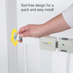 Safety 1st Safety 1ˢᵗ Easy Install Auto-Close Gate -Megababies USA GA099WHOC2 Easy Install Auto Close Gate D