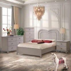 Natart Greta Nightstand -Megababies USA GretaBedRoomDove smaller 5e1f2f84 d8d5 4d67 8678 88c26c46495d