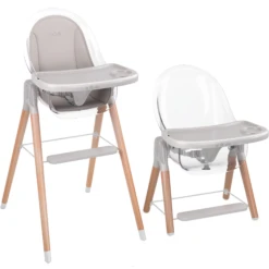 Children Of Design Classic Non-Reclinable High Chair With Removable Seat Cushion