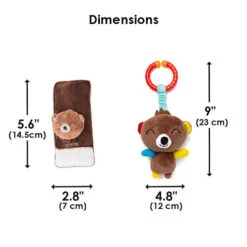 Diono Harness Soft Wraps & Toy 23 Diono Harness Soft Wraps & Toy -Megababies USA Harness Soft Wraps and Linkie Toys 510x510 BEAR 10