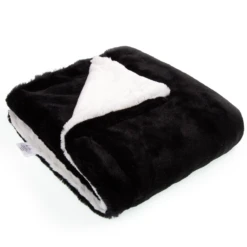 Kidu Cuddle Fuzzy Haven Blanket -Megababies USA HavenBlack1