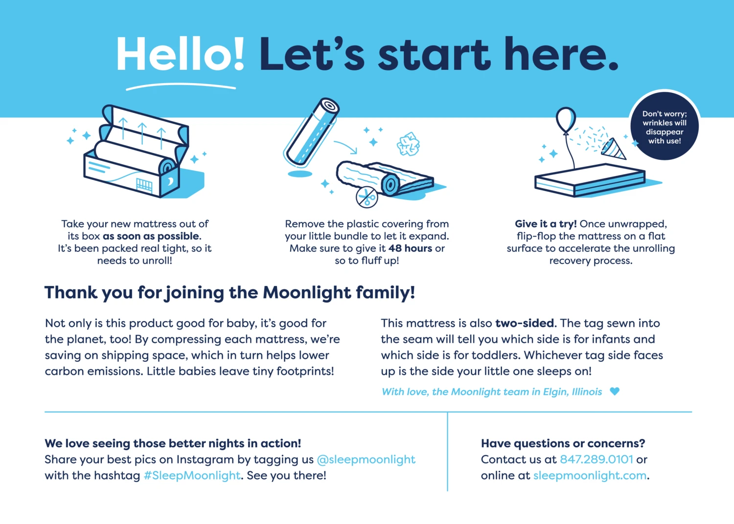 Moonlight Slumber Starlight Dream Crib Mattress (Compressed & Rolled) 15 Moonlight Slumber Starlight Dream Crib Mattress (Compressed & Rolled) - Image 15