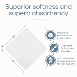 Comfy Cubs Muslin Cotton Hooded Baby Towel -Megababies USA HoodedTowels White 1024x1024 19703469 dd2b 4776 a805 638bf53f7ec4