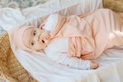 Ely's & Co. Modal Swaddle Blanket And Beanie Hat Gift Set -Megababies USA IMG 0368web