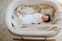 Ely's & Co. Modal Swaddle Blanket And Beanie Hat Gift Set -Megababies USA IMG 2796 1b8eeb9e 279e 44b7 bd22 aabf2fb3f1bc