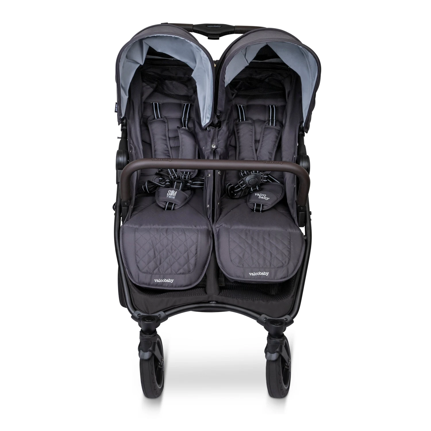 Valco Baby Slim Twin Double Stroller With Bumper Bar - Sport Edition 3 Valco Baby Slim Twin Double Stroller With Bumper Bar - Sport Edition - Image 3