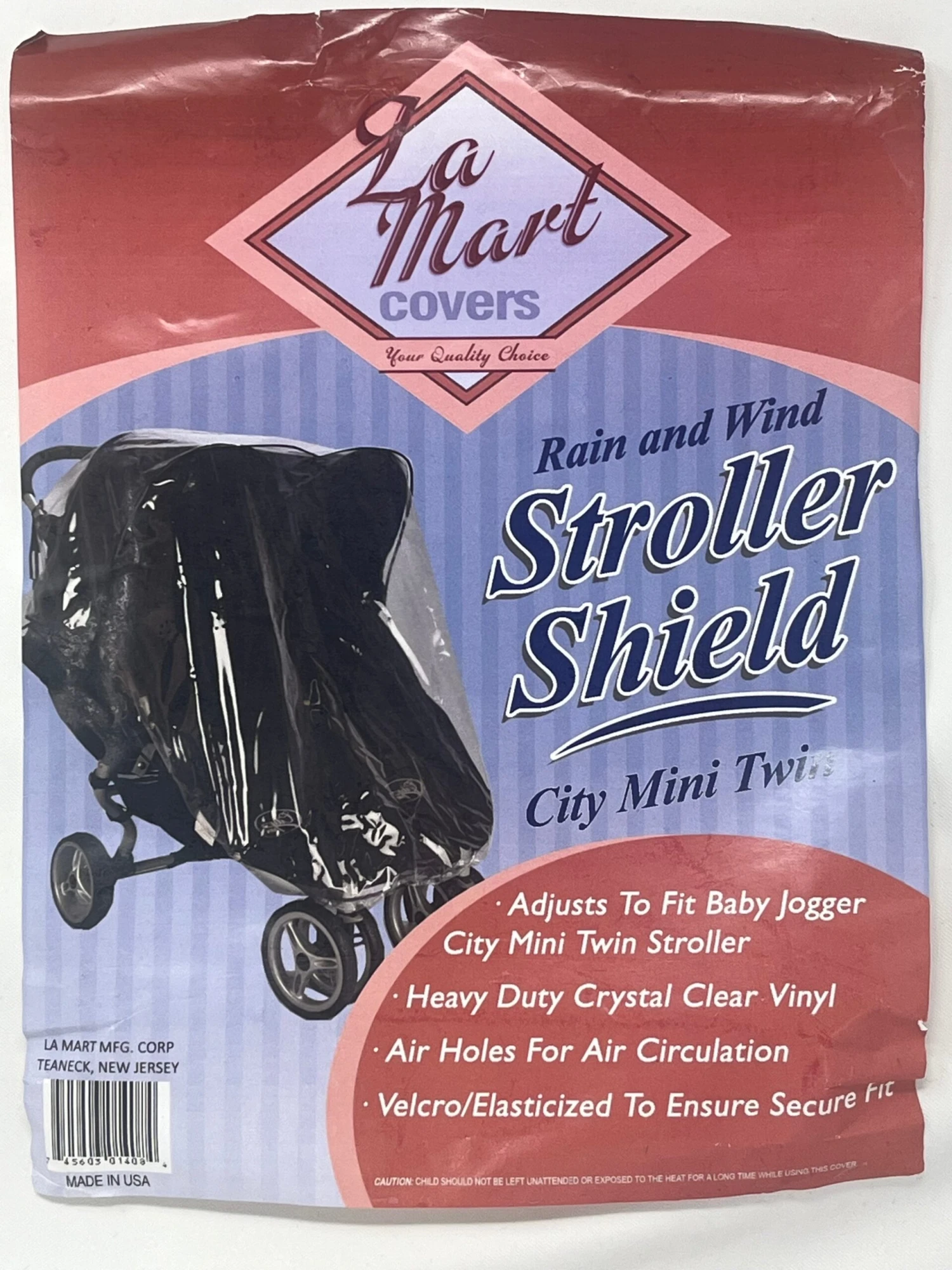La Mart Baby Jogger City Mini Twin Rain Cover 1 La Mart Baby Jogger City Mini Twin Rain Cover