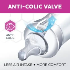 Chicco Duo 9oz. Hybrid Baby Bottle With Invinci-Glass Inside/Plastic Outside 2-Pack 17 Chicco Duo 9oz. Hybrid Baby Bottle With Invinci-Glass Inside/Plastic Outside 2-Pack -Megababies USA INTUI Detail02 Anti Colic 071822