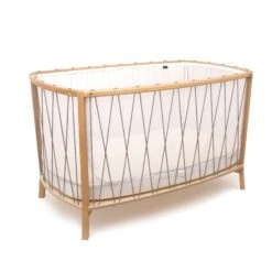 Charlie Crane KIMI Convertible Baby Bed With Mattress -Megababies USA KIMI Hazelnut 3 4