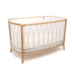Charlie Crane KIMI Convertible Baby Bed With Mattress -Megababies USA KIMI Lichen 3 4