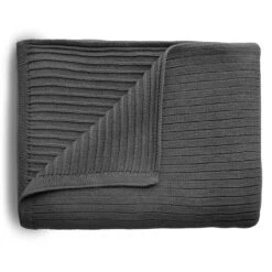Mushie Knitted Ribbed Baby Blanket 25 Mushie Knitted Ribbed Baby Blanket -Megababies USA KnittedRibbed DarkGrayMelange cea2b5cc 18d5 4947 8719 c31e09109f69