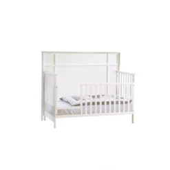 Nest Juvenile Lello Convertible Crib -Megababies USA LELLO day bed gate blanc 600x600 1