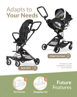 Unilove On The Go 2-in-1 Lightweight Stroller -Megababies USA LOT OnTheGo L6 052621b