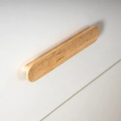 Dadada LaLa Big 6-Drawer Dresser -Megababies USA LaLa Big Dresser WhiteNatural CloseUp Handle