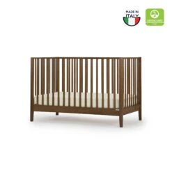 Dadada LaLa 3-in-1 Convertible Crib -Megababies USA Lala Crib Walnut Hero