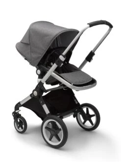 Bugaboo Lynx Stroller: Lightest Full-Size Stroller -Megababies USA LargeJPG PIBGBLynx chassisALU SFGM SCGM RimsWH GripsZW
