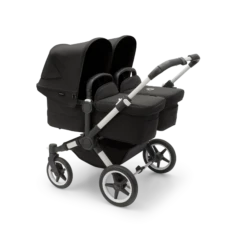 Bugaboo Donkey 5 Twin Double Stroller - Complete Set (2 Seats And 2 Bassinets) 30 Bugaboo Donkey 5 Twin Double Stroller - Complete Set (2 Seats And 2 Bassinets) -Megababies USA LargePNG 100000009 donkey5 twin alu bassinet black black NA