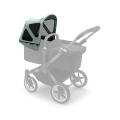 Bugaboo Donkey Breezy Sun Canopy -Megababies USA LargePNG S001261D3004 donkey breezy sun canopy pine green bassinet GHOSTED