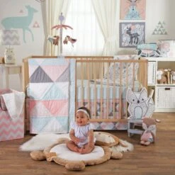 Living Textiles Knitted Musical Mobile -Megababies USA Lolli Living Sparrow and Deer Pink and Mint Girl Nursery Room 2048x2048 52e7ee82 3ce2 494e ae54 fb0d2ba3c69e