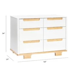 Babyletto Yuzu 6-Drawer Changer Dresser 23 Babyletto Yuzu 6-Drawer Changer Dresser -Megababies USA M23426WN dimensions 1
