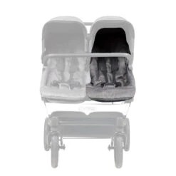 Mountain Buggy Duet 2019+ Hammock Seat Fabric -Megababies USA MB PDUETPRHAMLV375 duet 2017 Hammock Herringbone Left