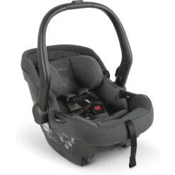 UPPAbaby Mesa Max Infant Car Seat + Base -Megababies USA MESAMax22 GRY Carrier Right CanopyDown 1200x1363 23ba809