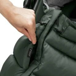 Joolz Puffer Footmuff -Megababies USA Medium Joolz Puffer Footmuff closeup littlepocket Forestgreen