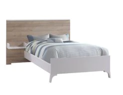 Tulip Urban Twin Bed Conversion Rails And Low Profile Footboard 39" (sold As A Set Only) -Megababies USA Metro Collection 01 White and Natural Bed e40d9c47 7bd8 4ca3 9012 9e54c72f6138
