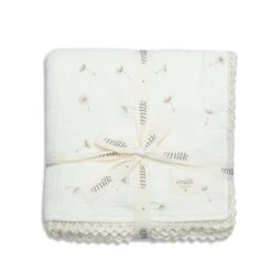 Milk Denmark Lace Edge Baby Blanket 7 Milk Denmark Lace Edge Baby Blanket -Megababies USA MilkDK11989copy