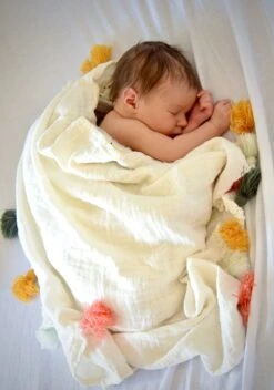 Childhome Pack Of 4 Tetra Cotton Cloths With Tassel 11 Childhome Pack Of 4 Tetra Cotton Cloths With Tassel -Megababies USA Moodshots CCTWPP MOOD 3