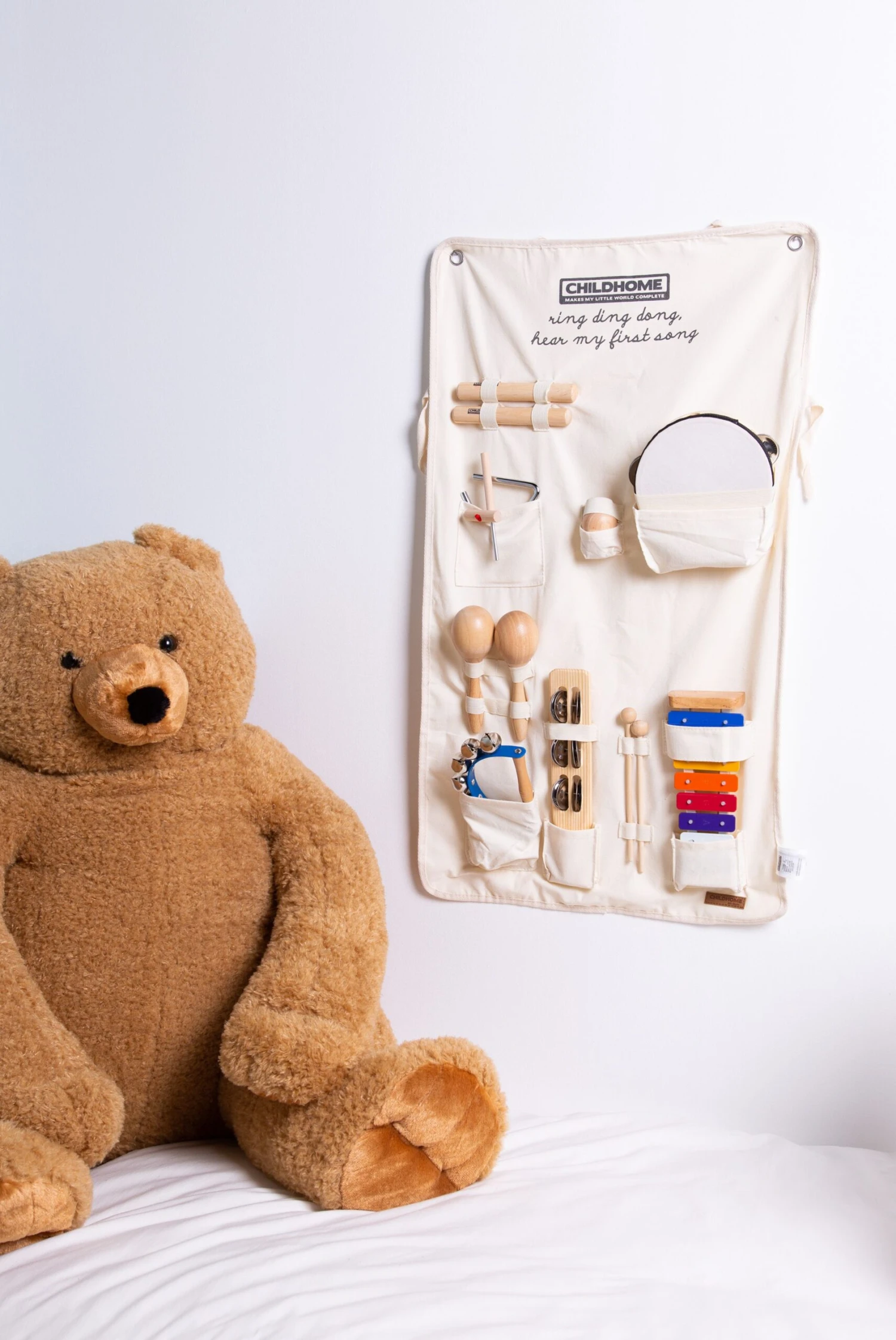 Childhome Music Set 8 Instruments + Canvas Foldable Organizer 2 Childhome Music Set 8 Instruments + Canvas Foldable Organizer - Image 2