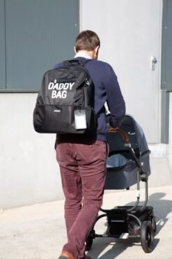 Childhome Daddy Backpack Black 15 Childhome Daddy Backpack Black -Megababies USA Moodshots CWDBPBL MOOD 2