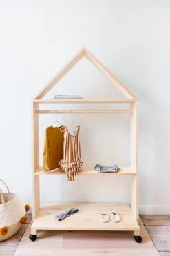 Childhome House Decorative Storage Rack + Wheels -Megababies USA Moodshots OHCN MOOD