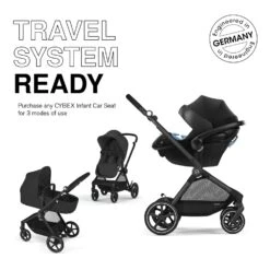 Cybex EOS 2-in-1 Stroller 14 Cybex EOS 2-in-1 Stroller -Megababies USA MoonBlack BlackFrame EOS 02