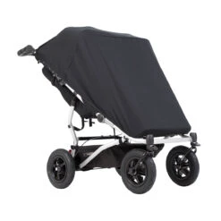 Mountain Buggy Duet Double Stroller Sun Cover Set (Black Out & Mesh Covers) -Megababies USA Mountain Buggy duet buggy double blackout cover