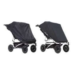 Mountain Buggy Duet Double Stroller Sun Cover Set (Black Out & Mesh Covers)