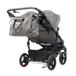 Mountain Buggy Duet Luxury Herringbone Double Stroller 8 Mountain Buggy Duet Luxury Herringbone Double Stroller -Megababies USA Mountain Buggy duet luxury herringbone collection with satchel bag
