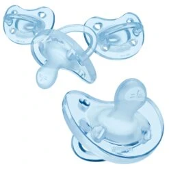 Chicco PhysioForma Silicone One-Piece Orthodontic Pacifier 0-6m 4pk 13 Chicco PhysioForma Silicone One-Piece Orthodontic Pacifier 0-6m 4pk -Megababies USA MultiPack Pacifier lightblue