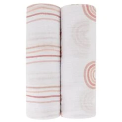 Ely's & Co. Cotton Muslin Swaddle Blanket - 2 Pack -Megababies USA MuslinSwaddlesHeadon5 1024x1024 2x e9f0e634 5f05 4219 a22f 0661440ef01f