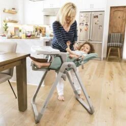 Inglesina MyTime Highchair -Megababies USA MytimeMintReclined