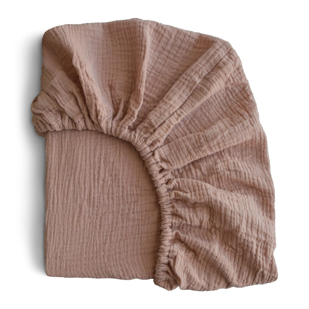 Mushie Extra Soft Muslin Crib Sheet 3 Mushie Extra Soft Muslin Crib Sheet - Image 3