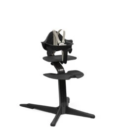 Stokke Nomi High Chair Bundle -Megababies USA Nomi Black Black BS US Hrn Ext 5426