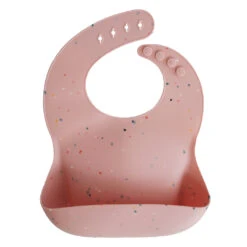 Mushie Silicone Baby Bib -Megababies USA PEACH TR BIB 89fd0d88 e0ac 4b9c a6ed b95cadf6a8a0