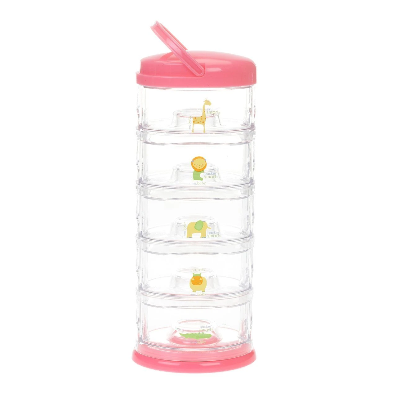 Innobaby Packin' SMART Stackables Formula Dispenser And Snack Case - 5 Tier 2 Innobaby Packin' SMART Stackables Formula Dispenser And Snack Case - 5 Tier - Image 2