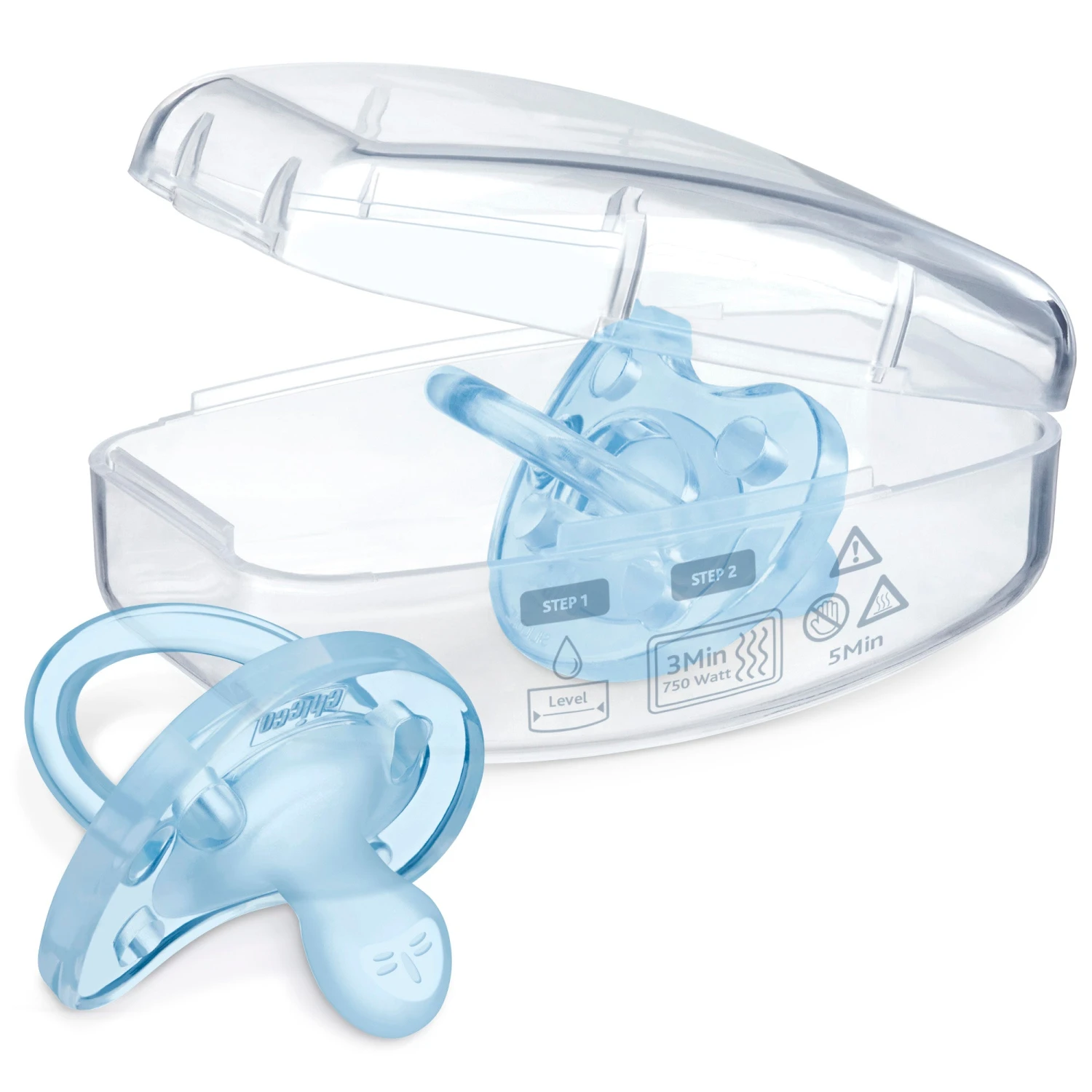 Chicco PhysioForma Silicone One-Piece Orthodontic Pacifier 0-6m 4pk 9 Chicco PhysioForma Silicone One-Piece Orthodontic Pacifier 0-6m 4pk - Image 9