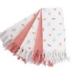 Childhome Pack Of 5 Tipi Nude Cotton Cloths With Fringes