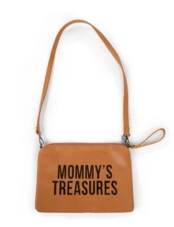 Childhome Mommy Clutch Leather Look Brown -Megababies USA Packshots CWMCLLBR 3