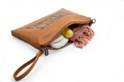 Childhome Mommy Clutch Leather Look Brown -Megababies USA Packshots CWMCLLBR 4